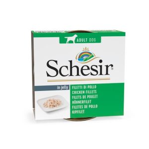 Schesir latas de comida húmeda para perros de Pollo 150 gr