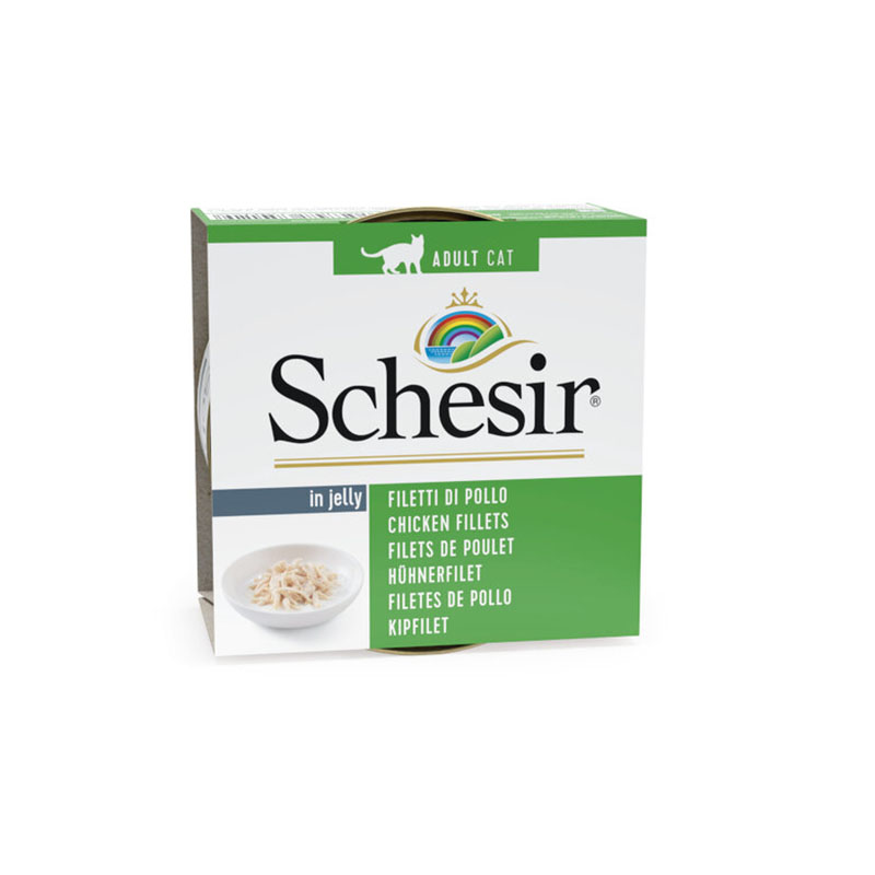 Schesir Cat Filetes de Pollo en geltatina 85gr