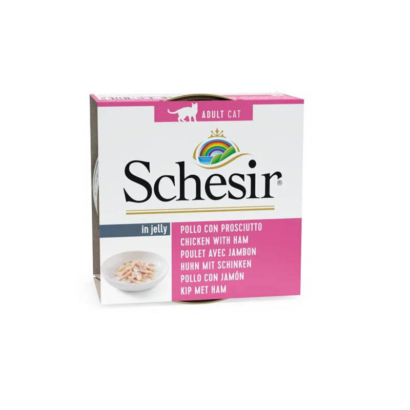 Schesir Cat Pollo con Jamón en gelatina 85gr
