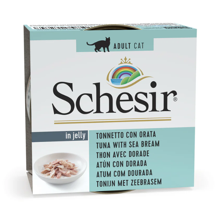 Schesir Cat Atún con Dorada en gelatina 85gr