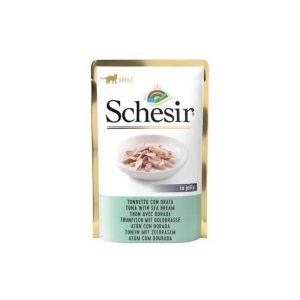 Schesir Cat Pouch Atún con Dorada en gelatina 85gr