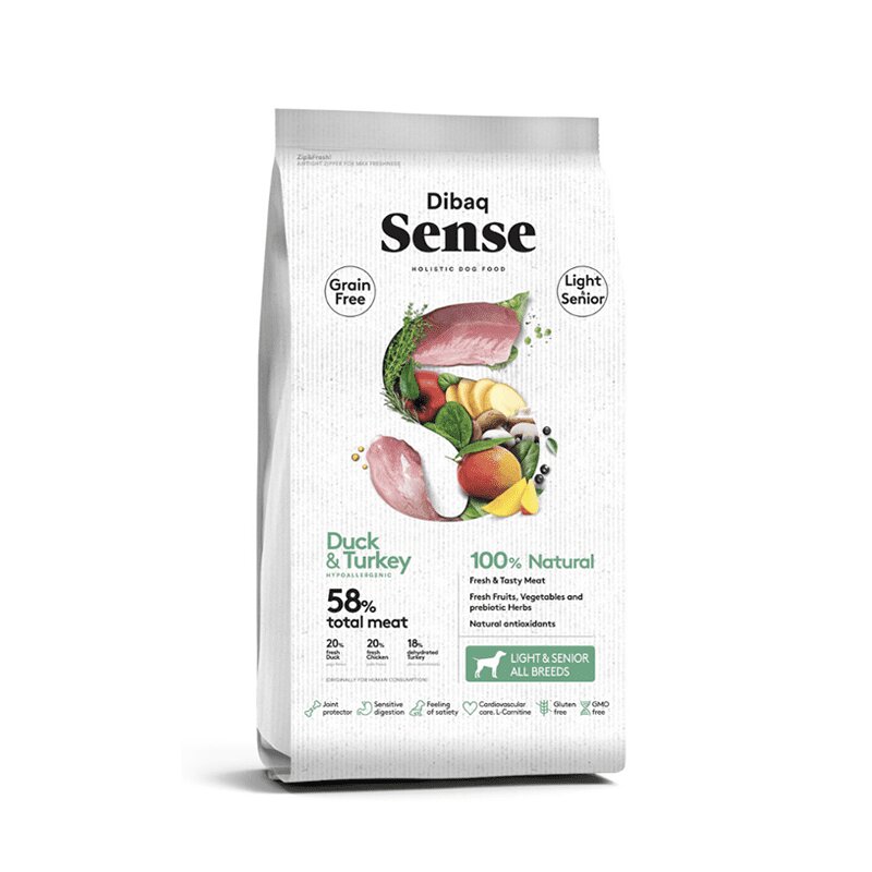 Sense Dog Grain Free Duck & Turkey Light/Senior