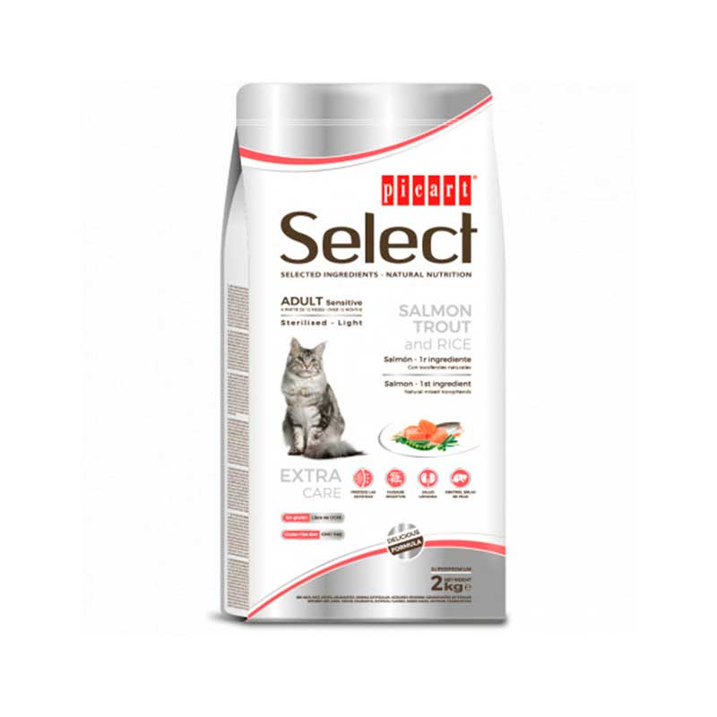 Select cat Sterilised Sensitive Salmón para gatos adultos esterilizados