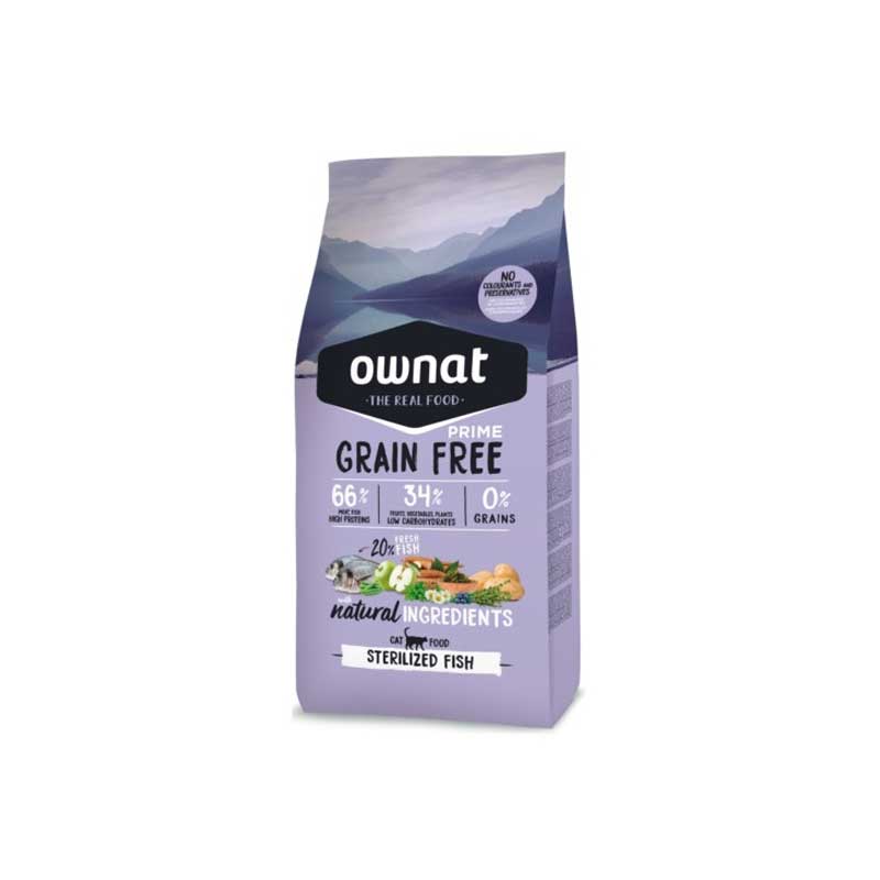 Ownat Prime Grain free Cat Sterilized fish