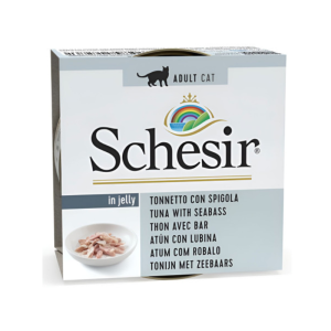 Schesir Cat Atún con Lubina en gelatina 85gr