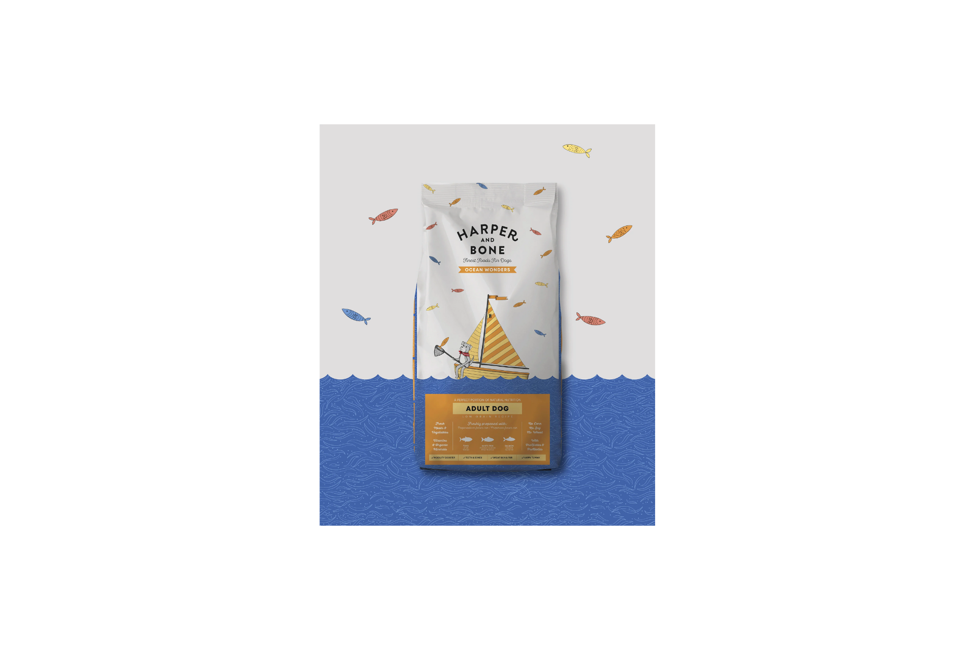 Harper & Bone Ocean Wonders Medium Maxi Adult Dog - Imagen 3