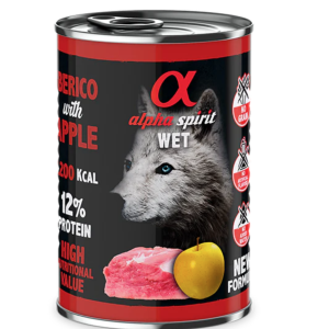 Alpha Spirit WET Dog Cerdo con manzana 400gr