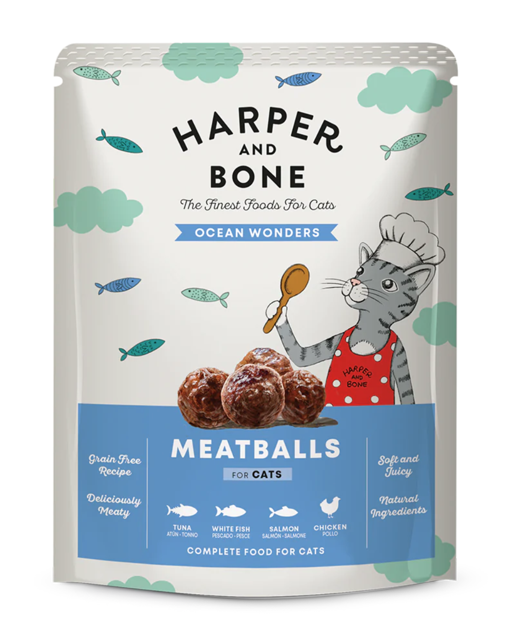 Harper & Bone Cat Albóndigas Ocean Wonders 85gr