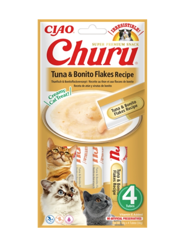 Churu Cat Atún con Bonito (4X14gr)